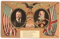 Roosevelt, King Edward Postcard