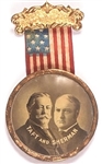 Taft, Sherman Jugate Shell Piece, Pin, Ribbon