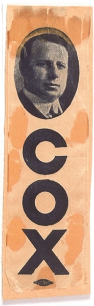 James M. Cox Rare Ribbon