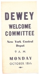 Dewey Welcome Committee Ribbon