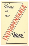 Willkie No Indispensable Man Postcard