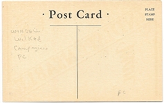 Willkie No Indispensable Man Postcard