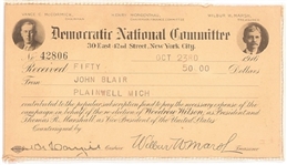 Wilson, Marshall Democratic National Committee Card