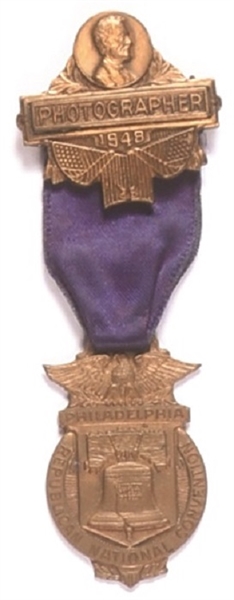 Dewey 1948 Photographer Badge