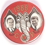 Bush, Quayle 1988 Elephant Ears Jugate