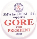 Al Gore SMWIA Union Pin
