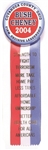 Cuyahoga County for Bush, Cheney Pin and Ribbon