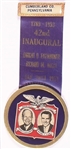 Eisenhower, Nixon Cumberland County Pin and Ribbon