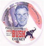 GW Bush Pennsylvania 2000 RNC Pin