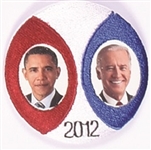 Obama, Biden Cloth Covered 2012 Jugate