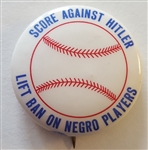 Score Against Hitler, Lift Ban on Negro Players