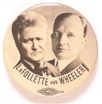 LaFollette and Wheeler 1924 Progressive Party Jugate