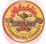 Aladdin Security Oil Advertising Pin