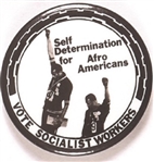 Socialist Workers 1968 Olympic Protest Self Determination Pin
