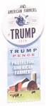 American Farmers for Trump Pin and Ribbon