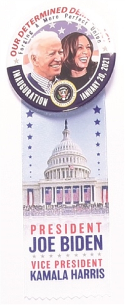 Biden, Harris Inaugural Pin and Ribbon