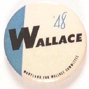 Henry Wallace Rare Maryland Celluloid