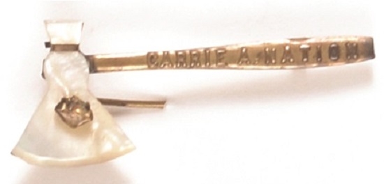 Carrie Nation Mother of Pearl Hatchet
