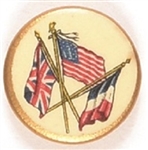 World War I Allied Flags Celluloid