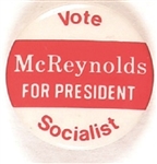 McReynolds Vote Socialist