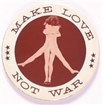 Make Love Not War Peace Sign Mirror