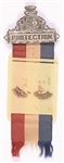 Harrison, Reid Celluloid Jugate and Ribbon