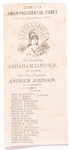 Lincoln Ohio 1864 Ballot