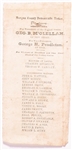 McClellan 1864 Ohio Ballot