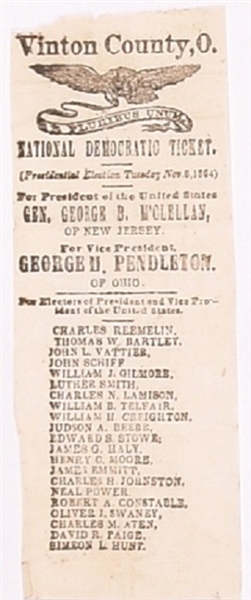 McClellan Vinton County, Ohio Ballot