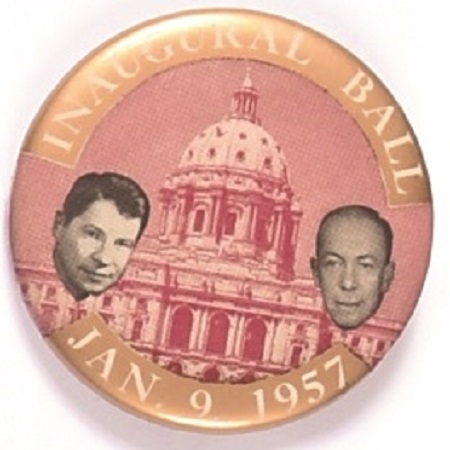 Orville Freeman Minnesota Inaugural Ball Pin