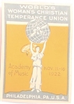 WCTU 1922 Academy of Music Stamp