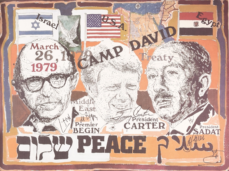Camp David Mideast Peace Poster
