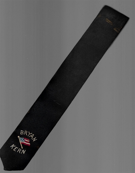 Bryan, Kern 1908 Campaign Tie