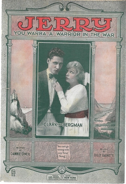 “Jerry You Warra Warrior in the War” Sheet Music