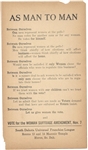 South Dakota Woman Suffrage Amendment Flyer
