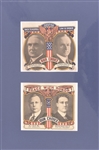 Rare 1920 Campaign Jugate Stickers