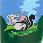 Prez Le Pew Original Art by Brian Campbell