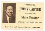 Vote for Jimmy Carter for State Senator