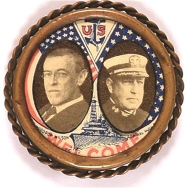 Wilson, Hughes World War I Pin