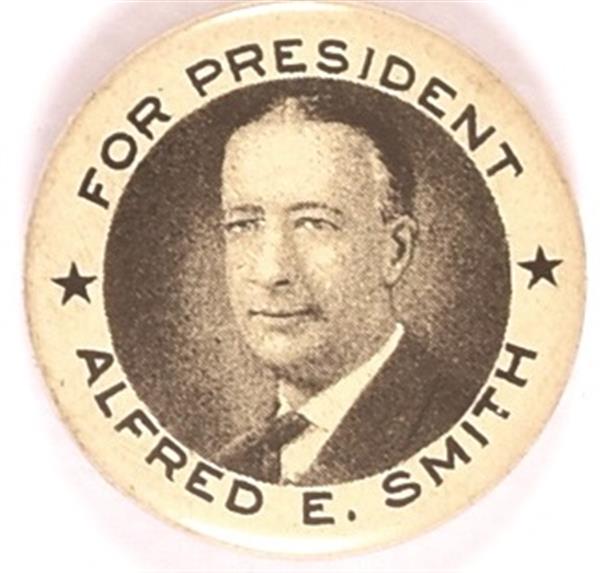 Alfred E. Smith Celluloid Pin