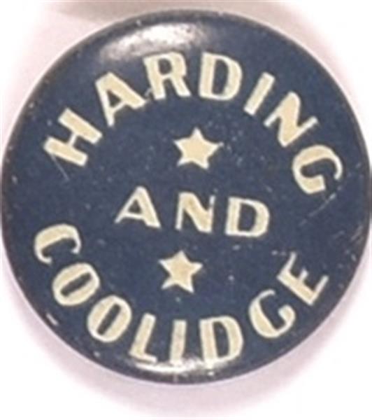 Harding and Coolidge Blue Litho