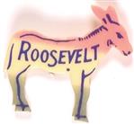 Roosevelt Democratic Donkey Pin