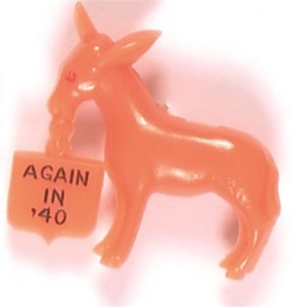 Roosevelt Orange Donkey Pin