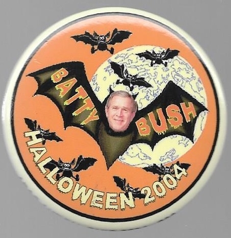 Batty Bush Halloween Pin 