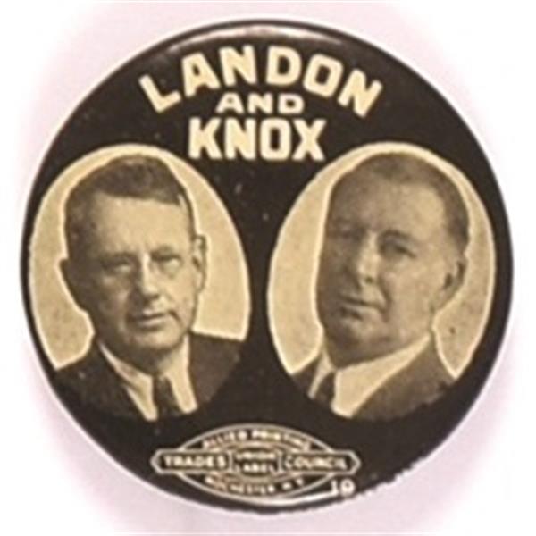 Landon and Knox Scarce Jugate