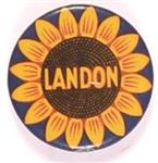 Landon Sunflower Pin, Blue Border
