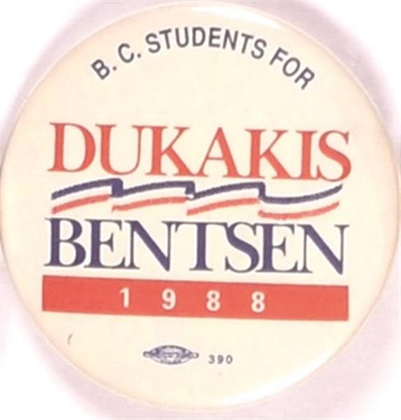 Boston College for Dukakis, Bentsen