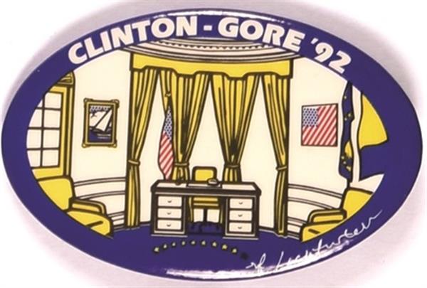 Clinton, Gore Oval Office Celluloid