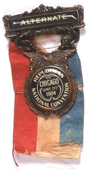 Roosevelt 1904 Alternate Delegate Badge