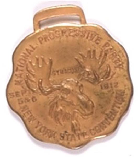 TR 1912 Bull Moose NY State Convention Badge